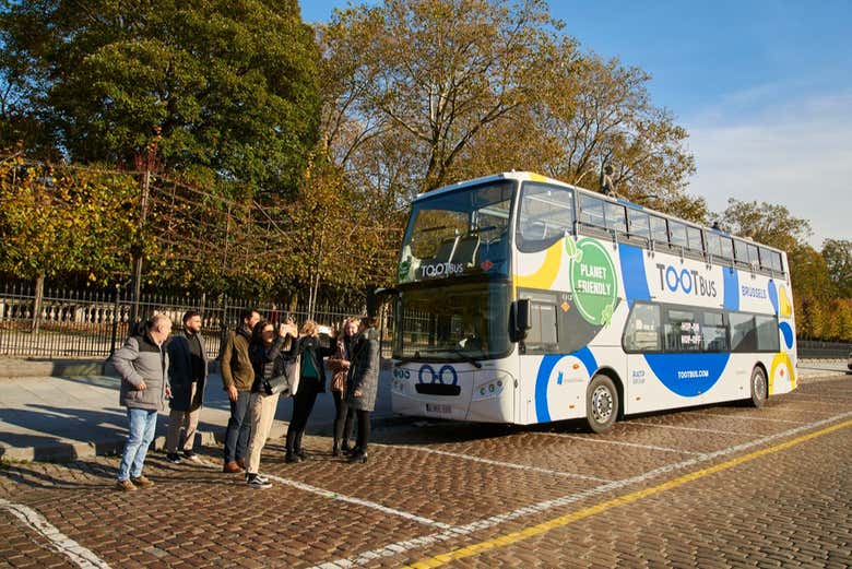 Explore the city aboard an open-top bus!