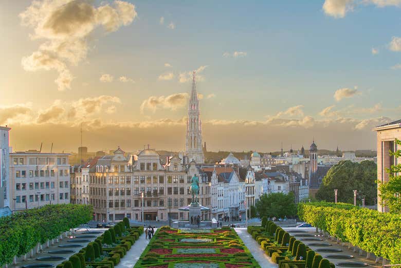 Incredible views from the Mont des Arts