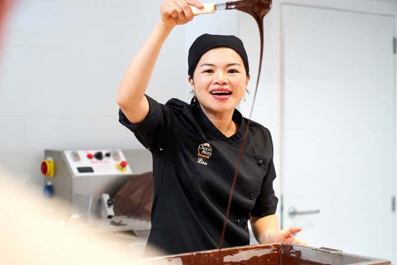 Demonstration at Choco Story Brussels